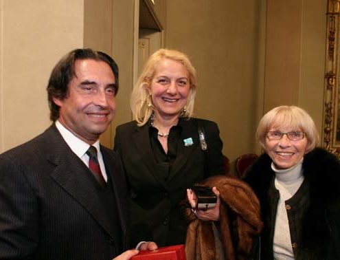 Imelde Corelli e il maestro Riccardo Muti